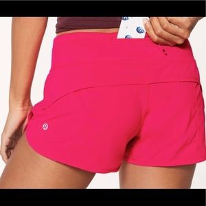 pink lulu shorts 4in inseam! drop price a little
